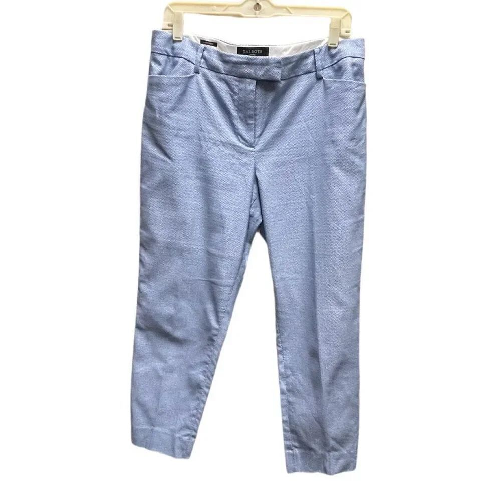 Talbots Hampshire size 12P ankle pants. 100% cotton